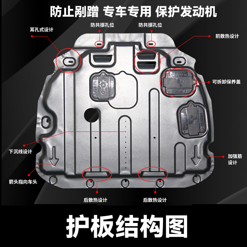 适用19款20年21大众宝来底盘装甲挡泥板改装发动机下护板汽车配件