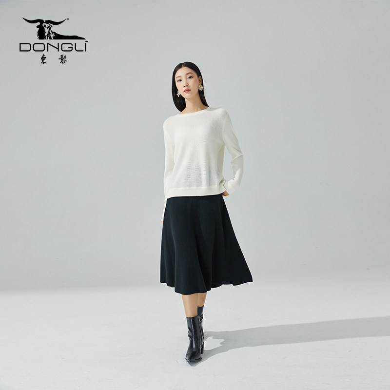 东黎山羊绒 2025新款秋冬针织优雅百搭女士打底羊绒衫热销 21S60,淘宝优惠券,粉丝福利购,淘宝优惠卷