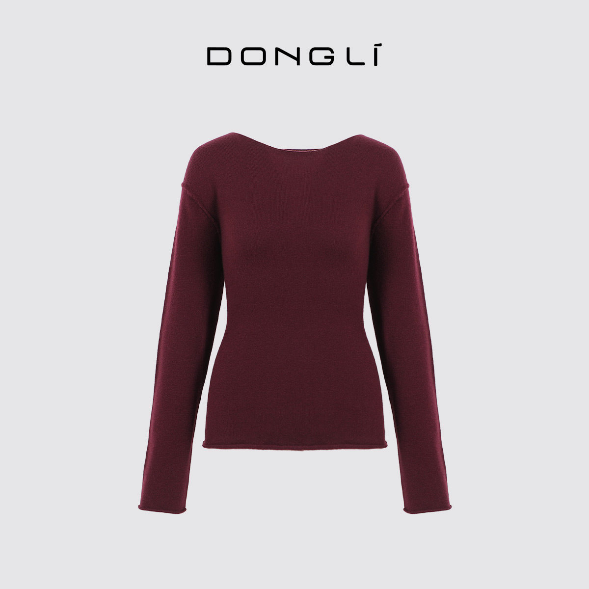 东黎小山羊绒 你本珍贵 沁然 女士秋冬一字领卷边针织衫打底5593,淘宝优惠券,粉丝福利购,淘宝优惠卷