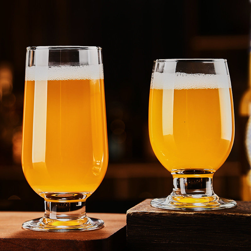 26新款高脚精酿啤酒杯 酒吧酒馆KTV餐饮饭店专用玻璃杯果汁饮品杯,淘宝优惠券,粉丝福利购,淘宝优惠卷