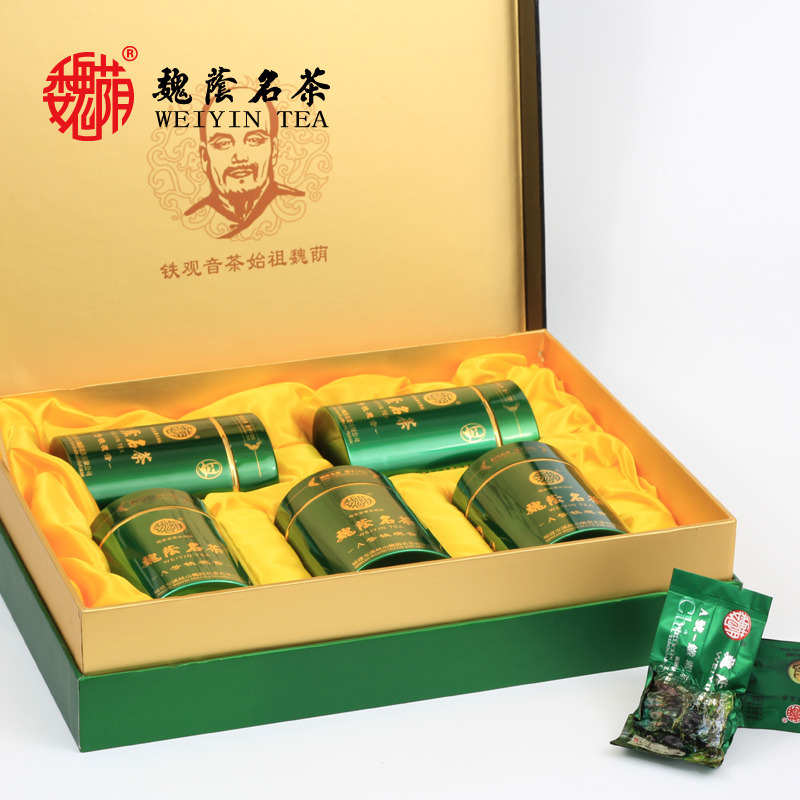 魏荫名茶魏月德A号安溪清香型正味铁观音高山乌龙新茶250G 礼盒装