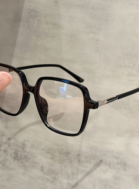韩版大框简约方形光学眼镜女可配近视度数素颜神器眼睛镜架显脸小