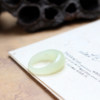 Simple and stylish Hetian jade yellow steamed bun ring