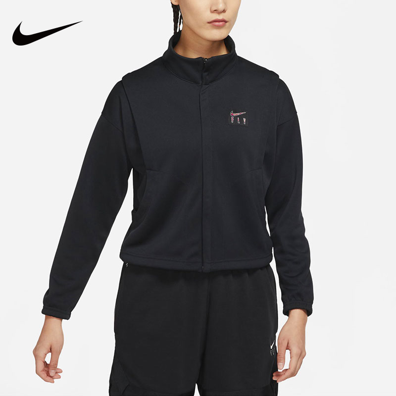 Nike耐克外套女2022秋季新款训练健身透气运动服立领夹克潮DH7296-图3