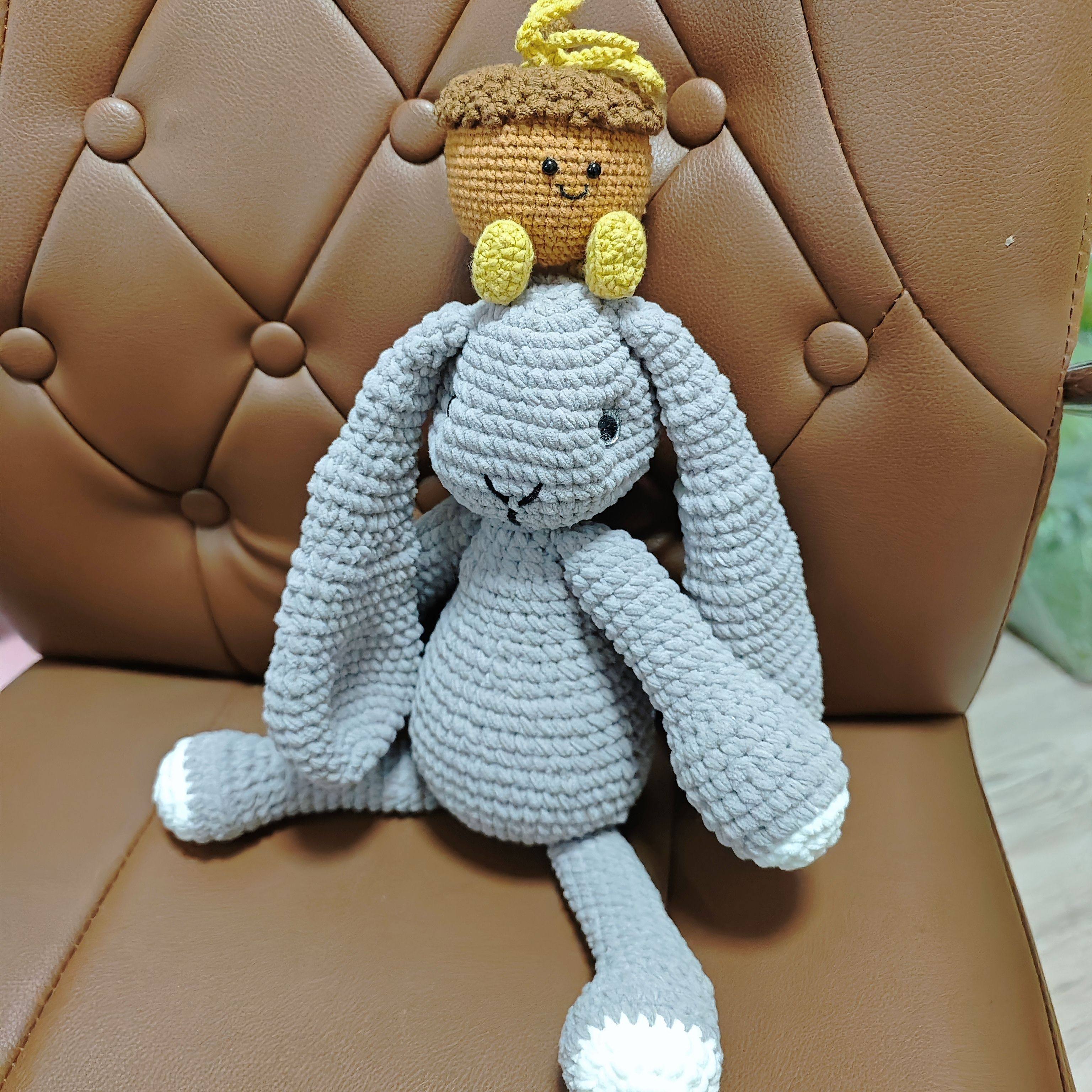 钩织材料包diy垂耳兔毛线钩织可爱兔子安抚玩偶儿童女友闺蜜礼物,淘宝优惠券,粉丝福利购,淘宝优惠卷