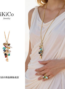 Dare买手店 ikico 万花筒项链金色复古高级精致饰品首饰原创设计