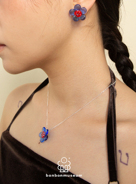 DARE买手店 bonbon museum 七色花项链玻璃度假夏天通勤饰品首饰