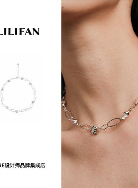 LILIFAN莉莉梵花瓣珐琅项链首饰