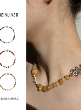 Dare买手店lineinline珍珠果实项链串珠925银天然石小众原创首饰