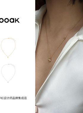 ooak长项链油画肌理泡沫项链首饰