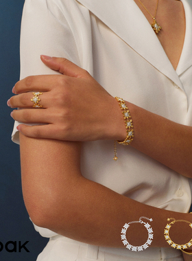 Dare买手店 ooak满圈白日烟花手链原创设计高级饰品首饰小众925银