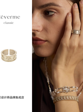 Dare买手店Rêverme Classic月桂系列月桂戒指金复古金色首饰小众