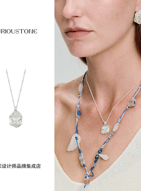 Dare买手店qurioustone壁画猫猫银项链925银小众原创设计首饰百搭