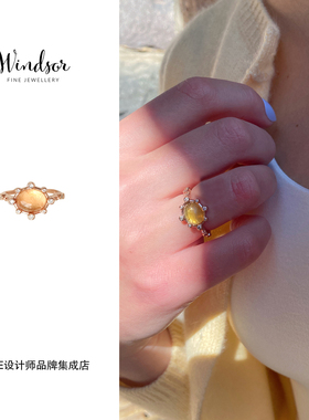 Dare买手店 LHwindsor温莎珠宝海洋宝藏戒指金色复古高级精致饰品