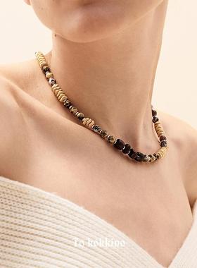 tokokkino黄石沉香项链锁骨链