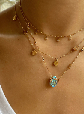 lhwindsor瑞士蓝项链锁骨链