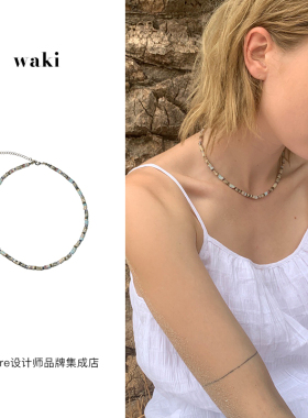waki邦迪清晨串珠项链