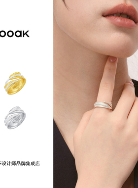 Dare买手店 ooak 正品 月桂叶戒指金色复古小众首饰百搭气质叠戴