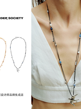 Dare买手店tender society飞鸟一款多戴项链复古金色欧美饰品首饰