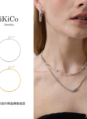 Dare买手店 ikico 闪钻锁骨链原创设计复古首饰高级百搭项链925银