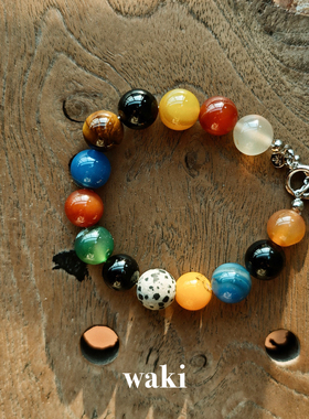 Dare买手店 waki 浪漫宇宙手链串珠彩色复古度假民族小众原创首饰