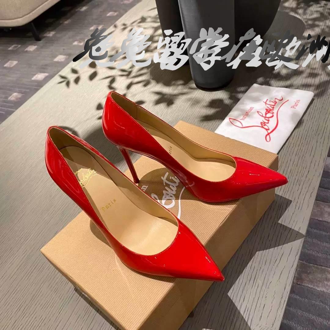 代购Christian Louboutin/CL高跟鞋KATE经典女鞋尖头婚鞋红底鞋 - 图0