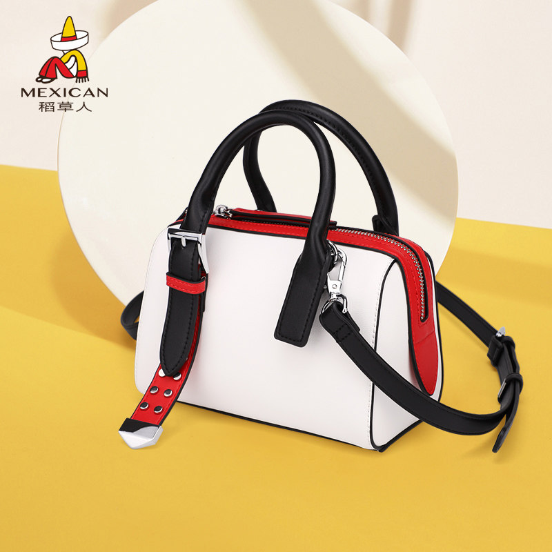 稻草人波士顿2020新款潮手提小包包 稻草人智涵女士包袋