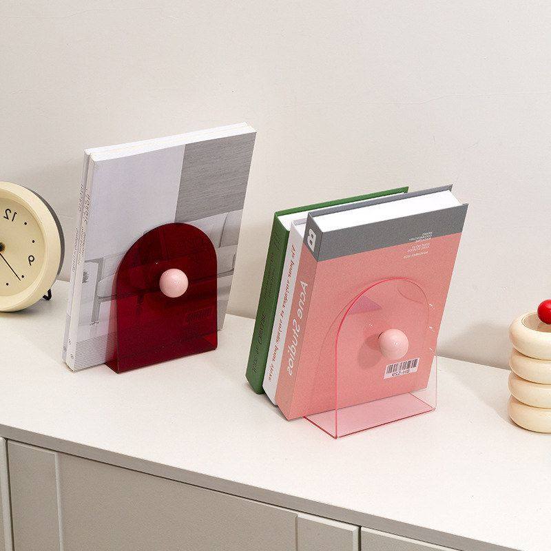 亚克力L型书立多巴胺球球办公室书房学生桌面书立书挡北欧ins风,淘宝优惠券,粉丝福利购,淘宝优惠卷