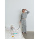 SANCCO letter print sweatshirt, trousers and skirt suit
