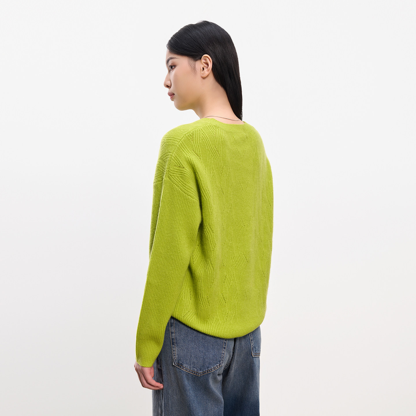 皮皮狗25秋冬新品女士圆领羊绒套衫绞花工艺肌理纹路复古微,淘宝优惠券,粉丝福利购,淘宝优惠卷