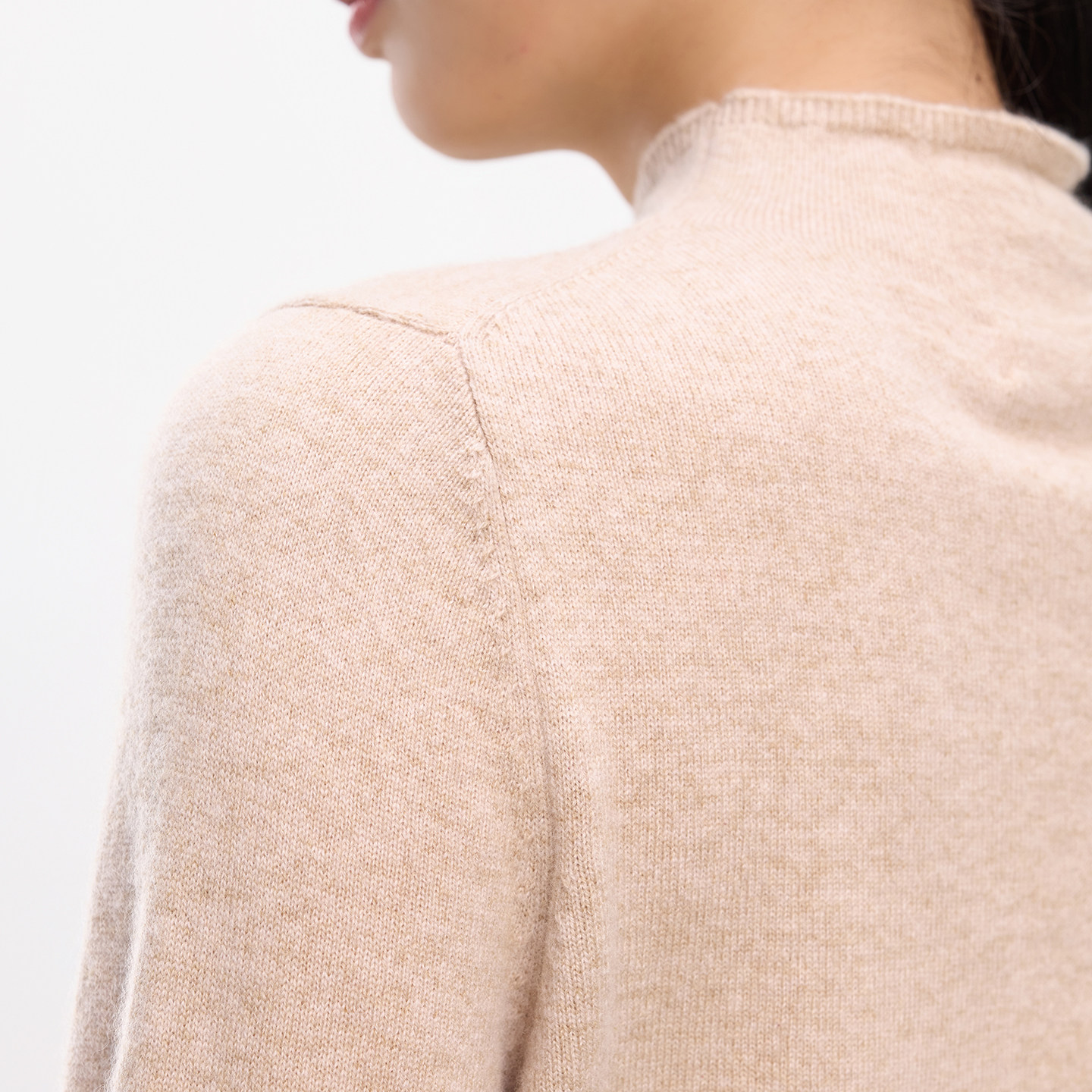 【商场同款】皮皮狗半高领羊绒衫冬通勤简约百搭针织毛衣,淘宝优惠券,粉丝福利购,淘宝优惠卷