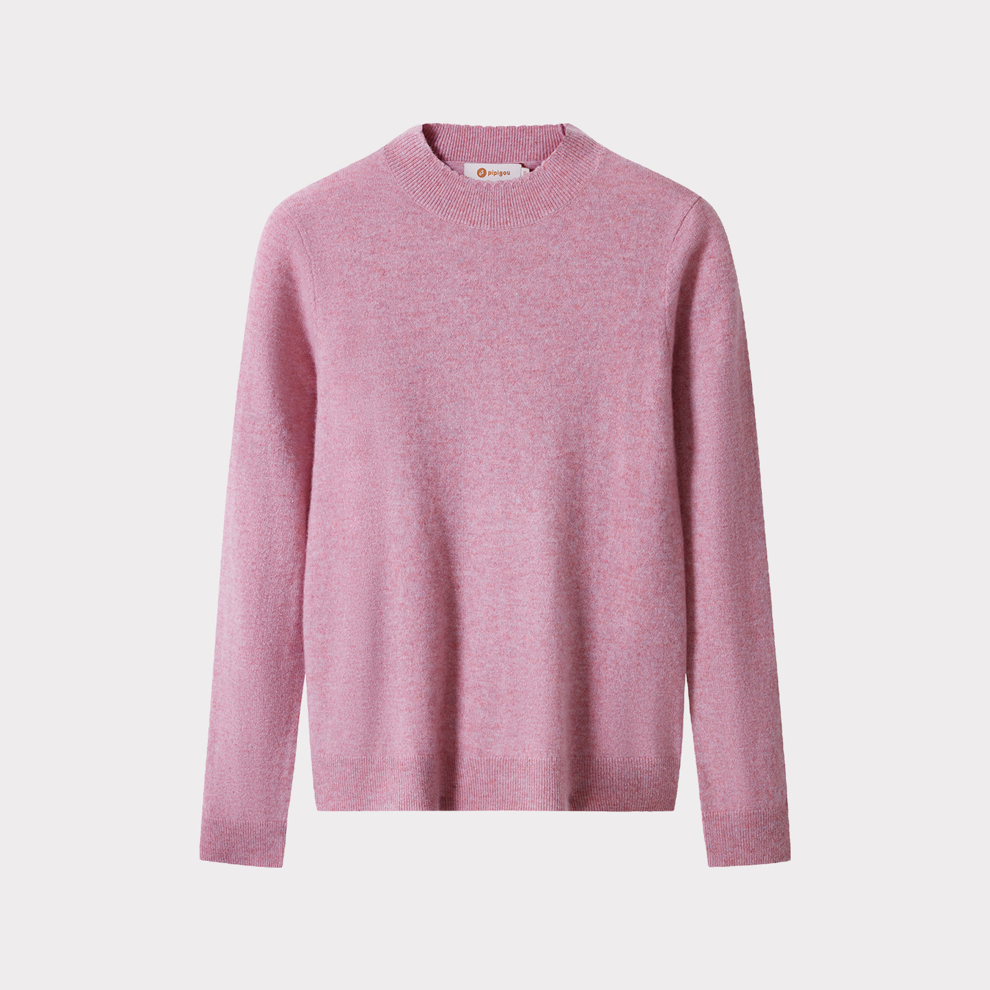 皮皮狗25秋冬半高领花瓣领羊绒衫双股花纱打底针织女士套头毛衣,淘宝优惠券,粉丝福利购,淘宝优惠卷