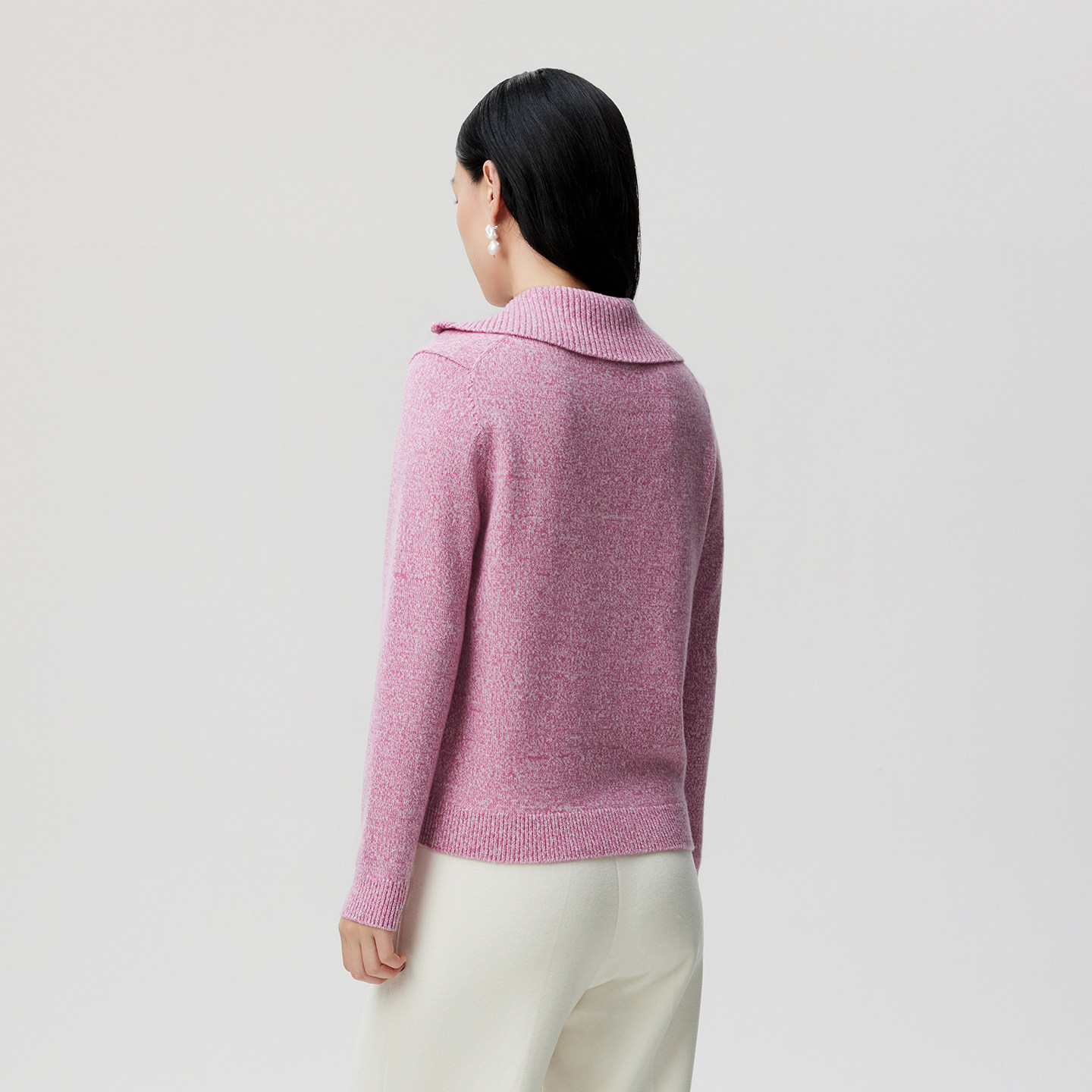 皮皮狗25冬季新款翻领半门襟拉链复古盘带绣加厚款双股纱羊绒套衫,淘宝优惠券,粉丝福利购,淘宝优惠卷