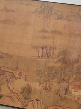 北宋明代摹本 清明易简图卷 复古书画人物长卷国画真迹微喷复制品