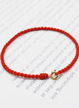 男女编织绳diy手工编织简约红绳