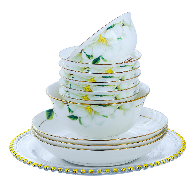 骨瓷餐具碗碟套装景德镇家用欧式碗盘自由搭配单个碗组合,淘宝优惠券,粉丝福利购,淘宝优惠卷