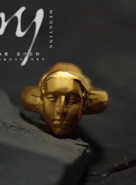 My Jewelry | 双面神Janus 戒指指环银镀金个性独特小众前卫