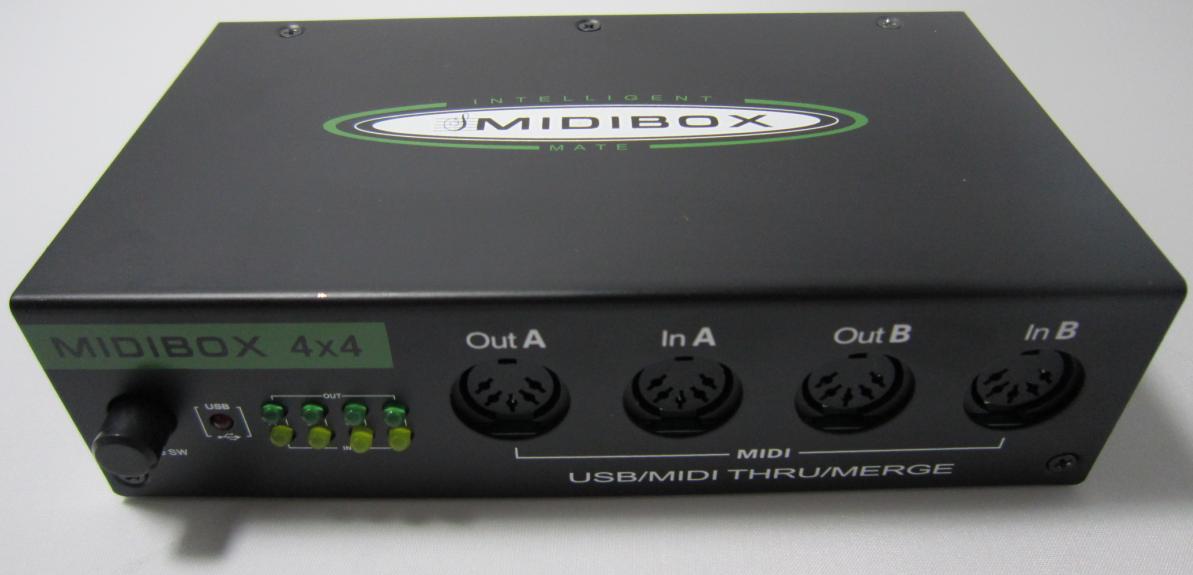 USB MIDI 4X4 分线器 控制器 音乐编辑盒 4进4出 带MIDI合并功能 - 图1