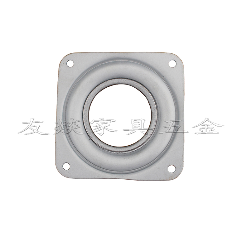 白锌转盘3寸方形自由旋转转盘旋转书架笔筒配件家具五金小配件E15 - 图0