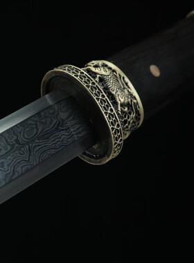 短剑花纹钢手工唐剑小宝剑硬剑