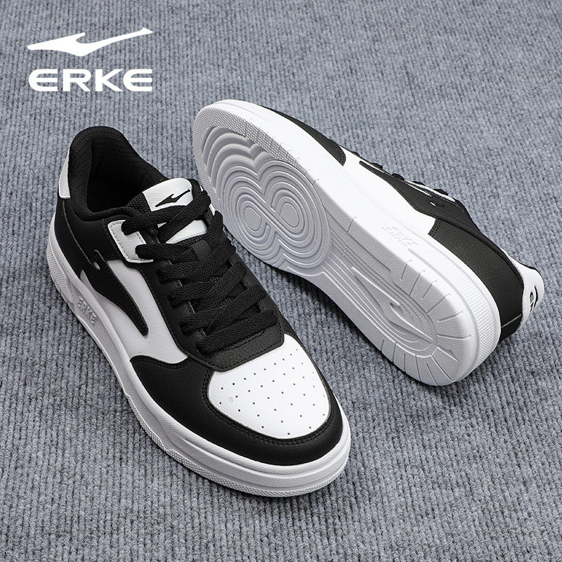 鸿星尔克男鞋秋冬轻便板鞋男款小白鞋空军一号皮面防水平底运动鞋,淘宝优惠券,粉丝福利购,淘宝优惠卷