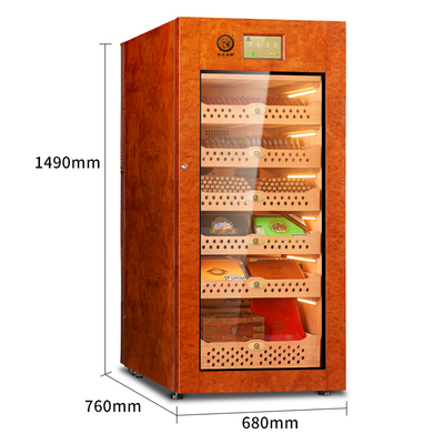 布尔道格新款橡木鎏VC528雪茄柜德国恒温恒湿变频除氨雪松木内腔 - 图2