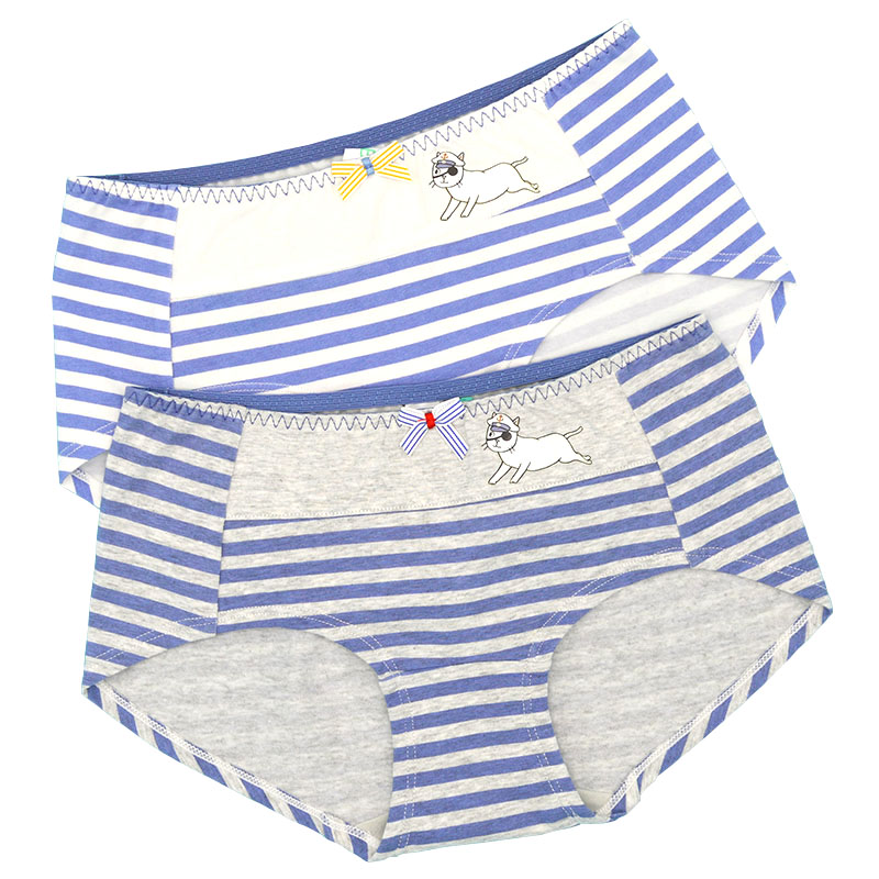 百伶百俐少女女士可爱初高中学生棉质中腰三角裤内裤纯棉 - 图3