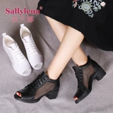 Летняя обувь, дышащие танцующие туфли, из натуральной кожи