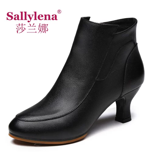 Обувь, туфли, танцующие короткие сапоги, ботинки, из натуральной кожи