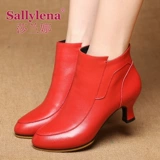 Обувь, туфли, танцующие короткие сапоги, ботинки, из натуральной кожи