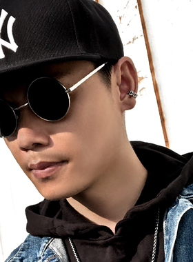 嘻哈机车链耳夹男士个性潮人钛钢单车链耳扣百搭hiphop耳饰无耳洞