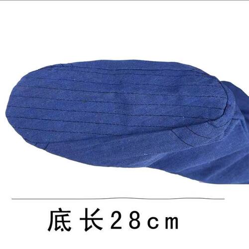 双层劳保雨靴脚套%100纯棉牛仔内胆袜套脚套高长筒煤矿工袜子吸汗 - 图3