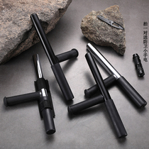 Telescopic Martial Arts Inflection type stick T-type inflection stick t-stick t-stick alloy steel telescopic T-stick anti-body equipment