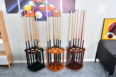 насадка / машинка 实木台球桌配件台球杆架扇形球杆架台球杆收纳架 罗马架4孔6孔8孔